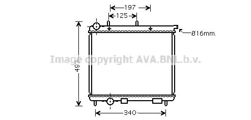 AVA QUALITY COOLING Радиатор, охлаждение двигателя CN2189